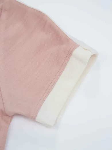 Bilde av WoolLand Vesterålen T-shirt kids Rose Smoke